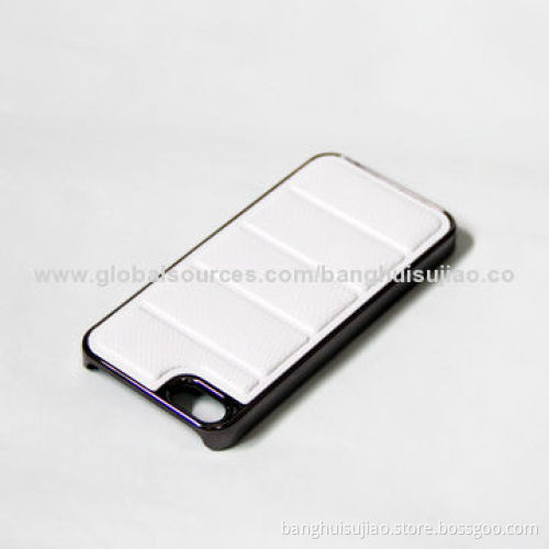 Luxury Fashionable Horizontal Grain Protective Holster for iPhone 5/5S, Plating Stick Skin